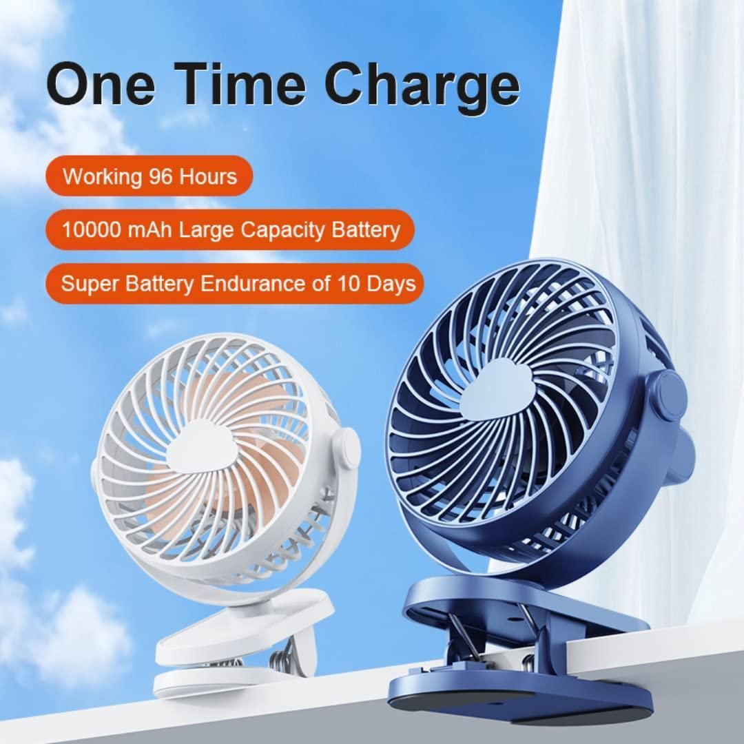 Silent Air Flow High-Power USB Portable Desk Fan